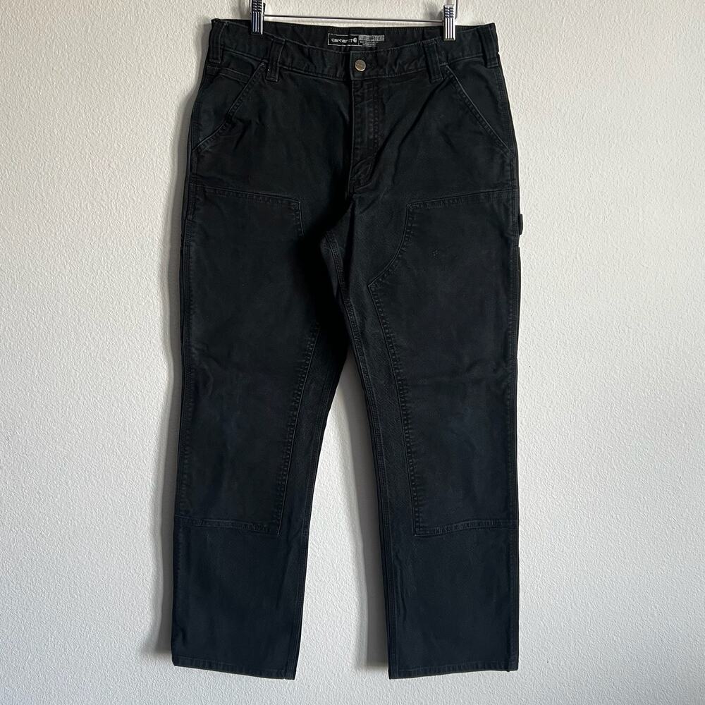 Carhartt black double knee work wear carpenter pants